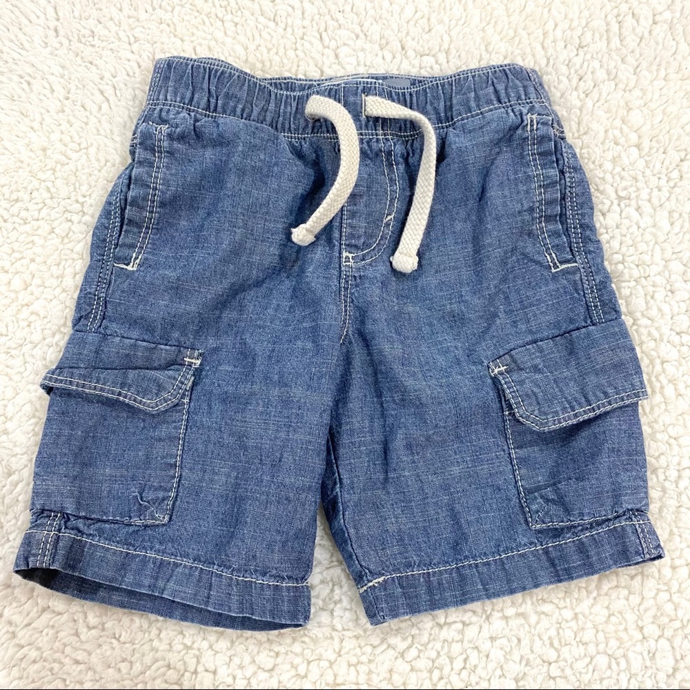 EUC Old Navy Chambray Denim Shorts sz 2T 🩳